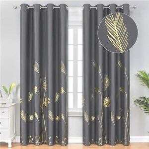 Blackout Curtains & Drapes 84 Inches Length 2 Panels Set for Living Room